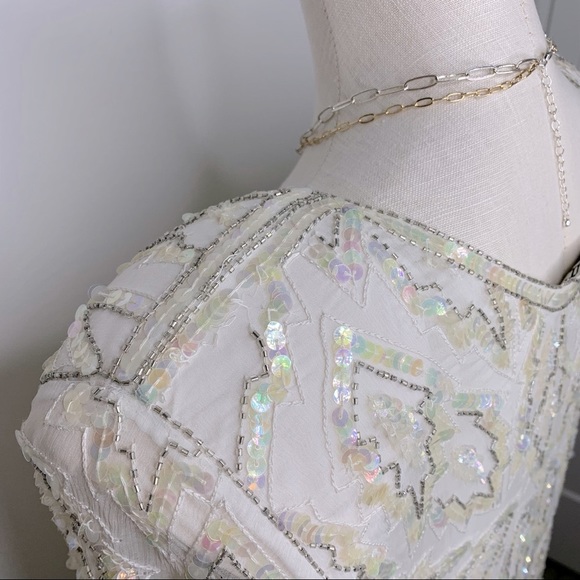 Vintage Scala sequin wedding cocktail dress - Picture 8 of 11